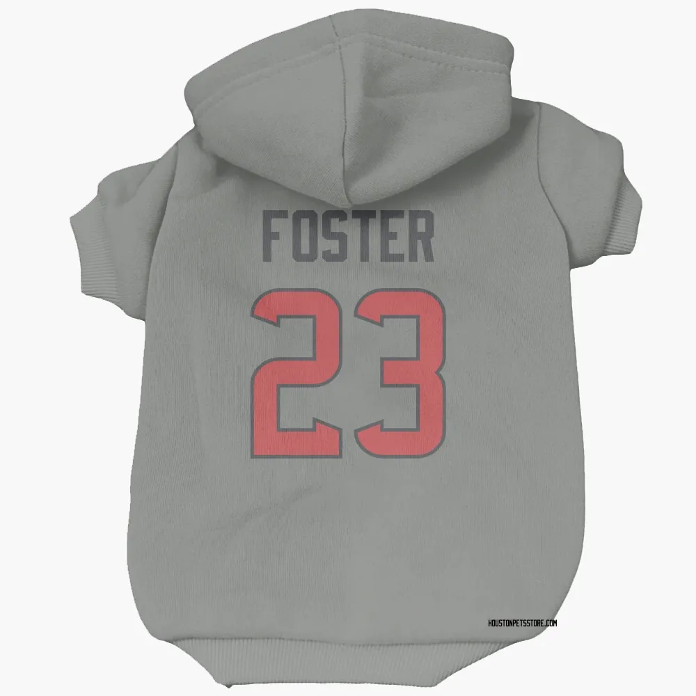 Houston Texans Arian Foster Gray Pet Hoodie for Dog & Cat