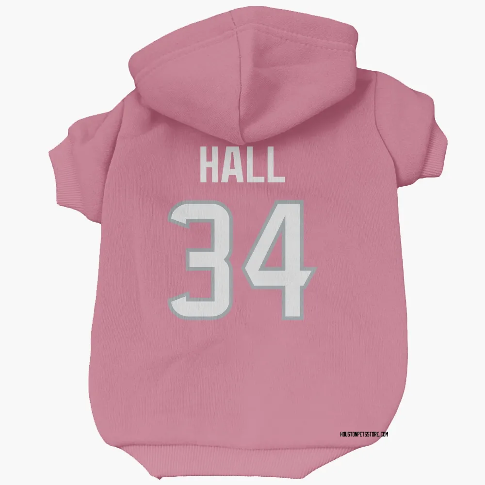 Houston Texans Bryce Hall Pink Pet Hoodie for Dog & Cat
