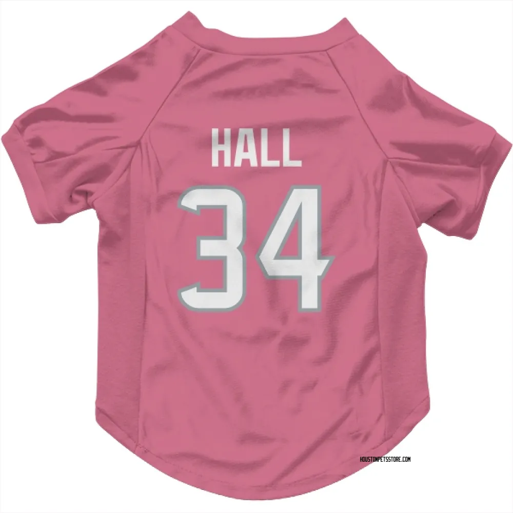 Houston Texans Bryce Hall Pink Pet Jersey for Dog & Cat