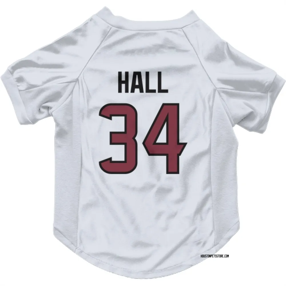 Houston Texans Bryce Hall White Pet Jersey for Dog & Cat