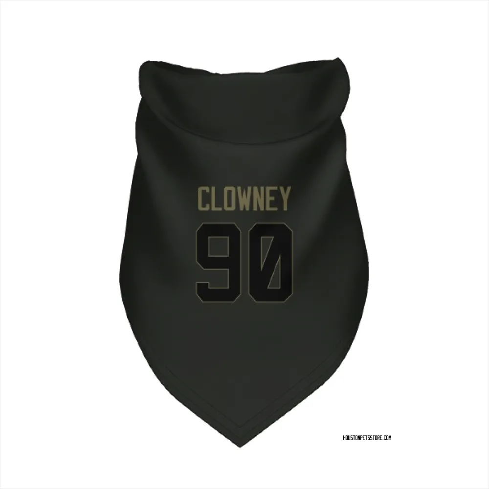 Houston Texans Jadeveon Clowney Black Service Pet Bandana for Dog & Cat