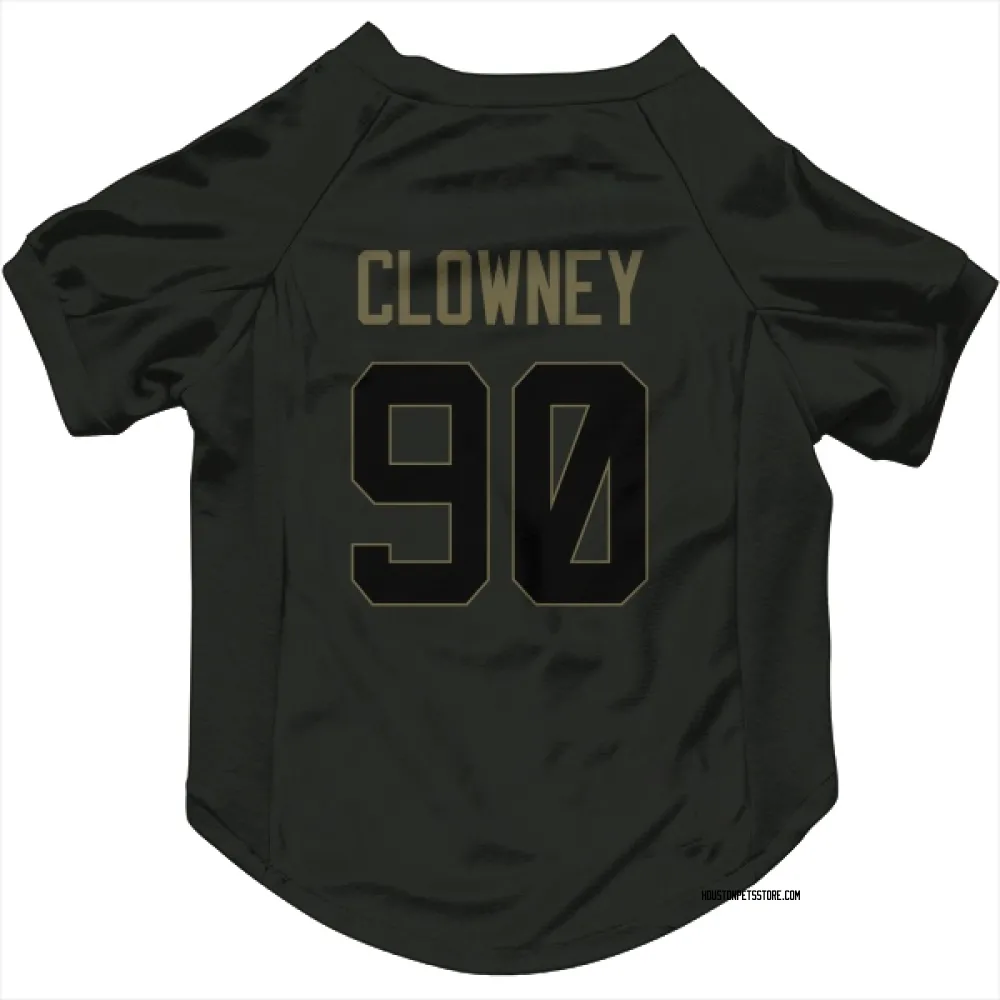 Houston Texans Jadeveon Clowney Black Service Pet Jersey for Dog & Cat