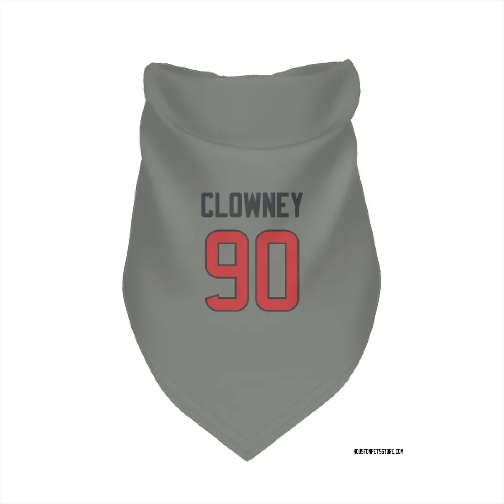 Houston Texans Jadeveon Clowney Gray Pet Bandana for Dog & Cat