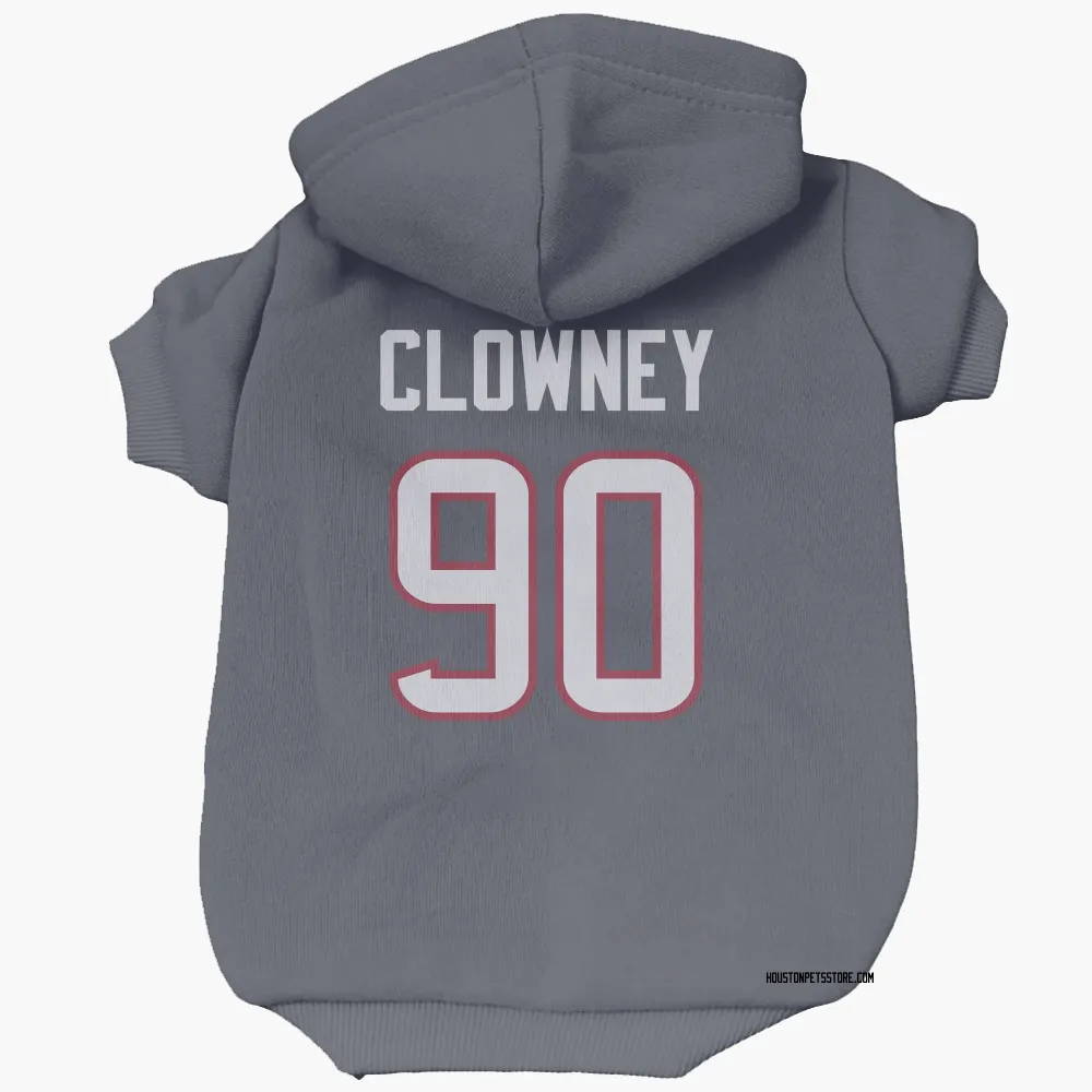 Houston Texans Jadeveon Clowney Navy Pet Hoodie for Dog & Cat