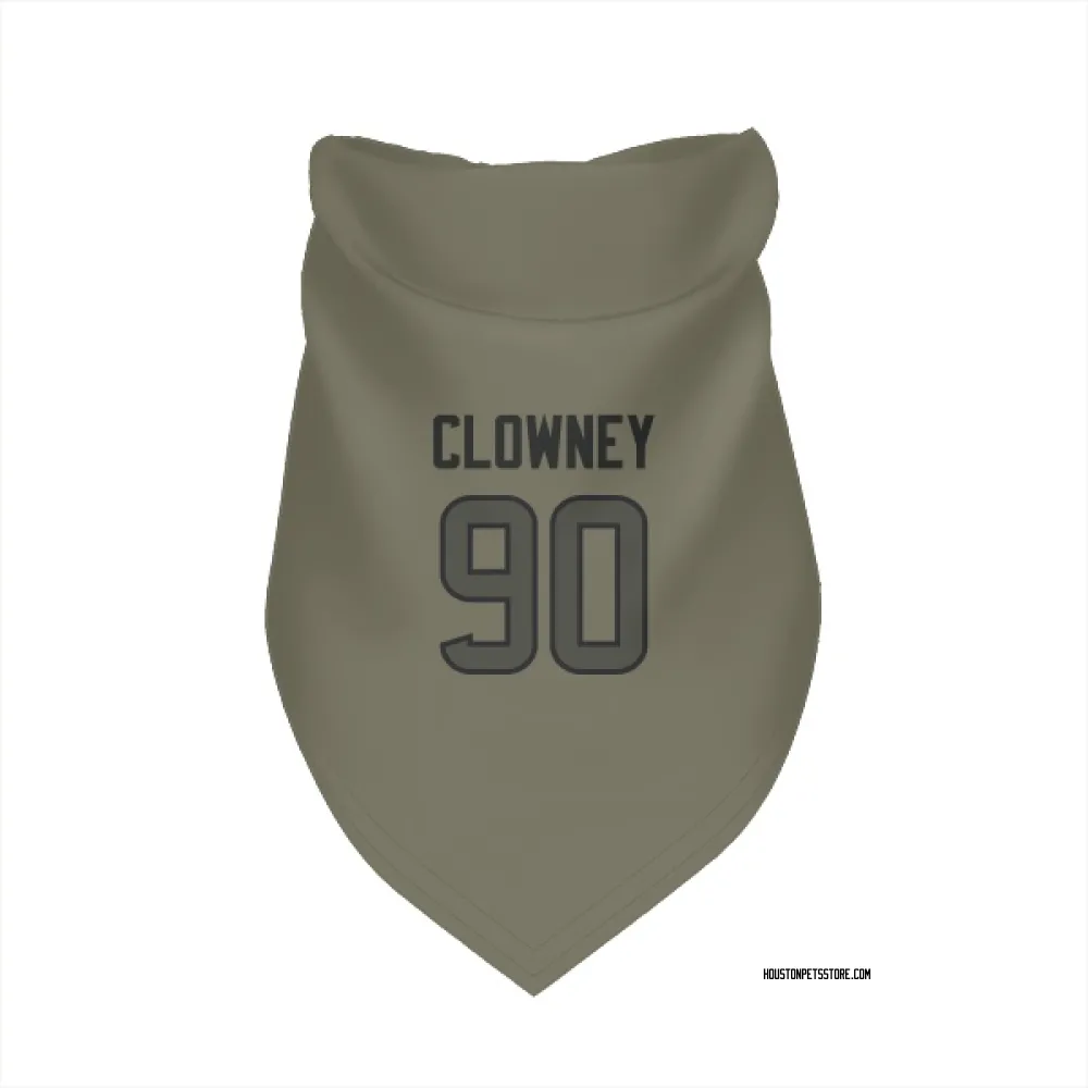 Houston Texans Jadeveon Clowney Olive Pet Bandana for Dog & Cat