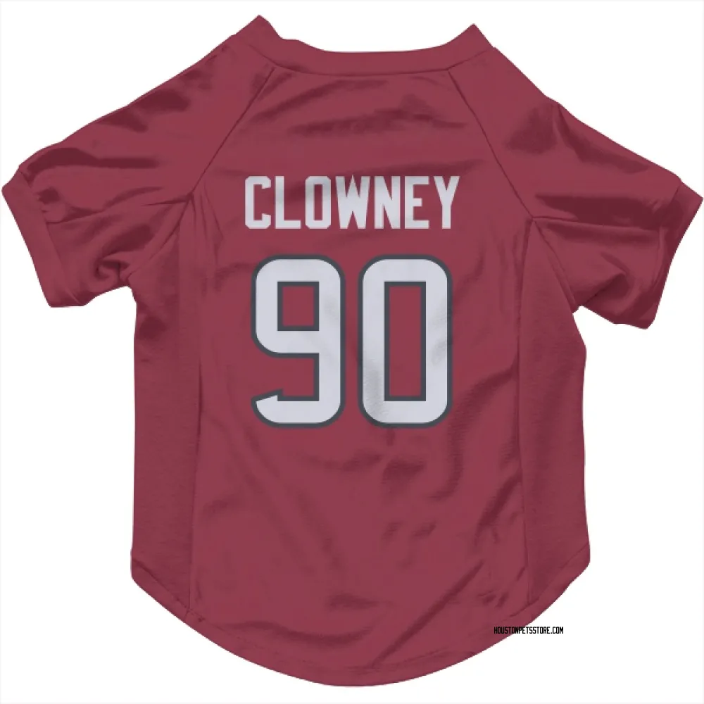 Houston Texans Jadeveon Clowney Red Pet Jersey for Dog & Cat
