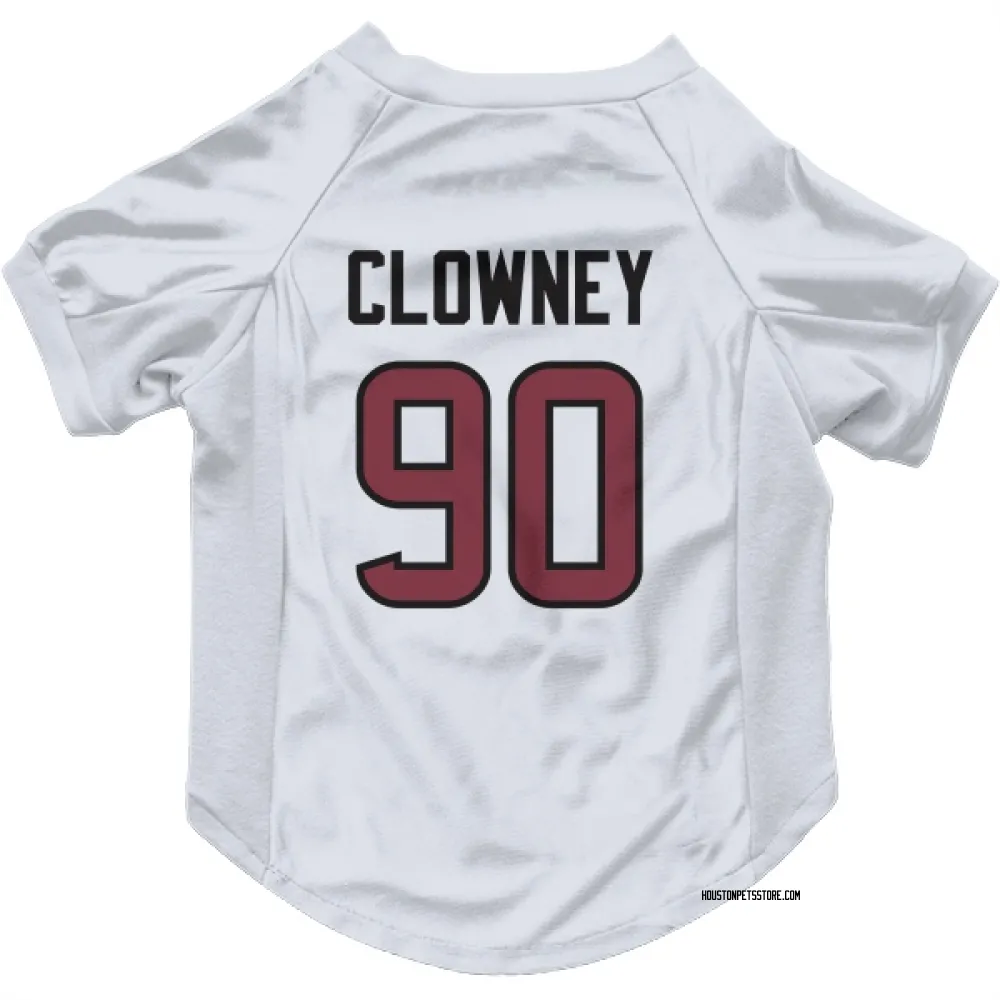 Houston Texans Jadeveon Clowney White Pet Jersey for Dog & Cat