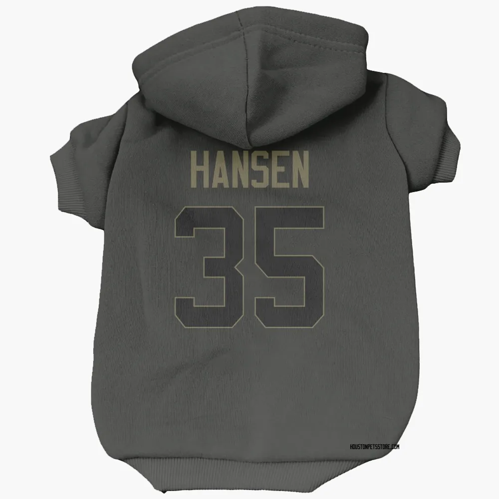 Houston Texans Jake Hansen Black Service Pet Hoodie for Dog & Cat