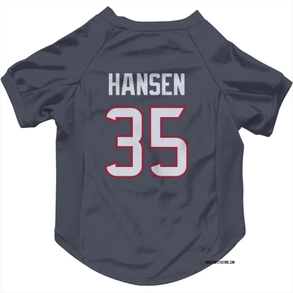 Houston Texans Jake Hansen Navy Pet Jersey for Dog & Cat