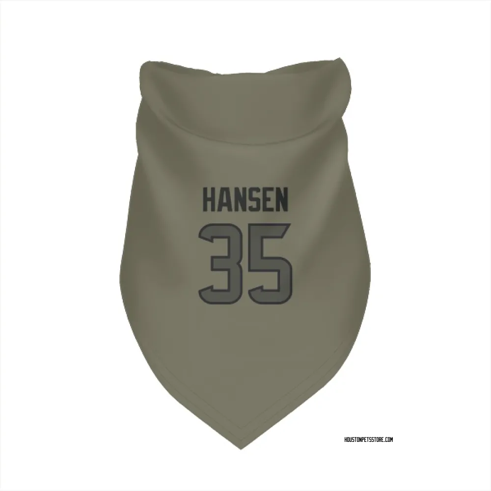 Houston Texans Jake Hansen Olive Pet Bandana for Dog & Cat
