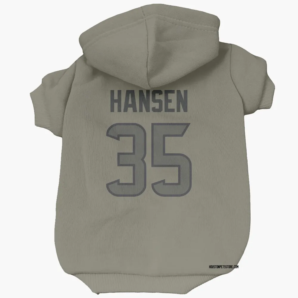 Houston Texans Jake Hansen Olive Pet Hoodie for Dog & Cat