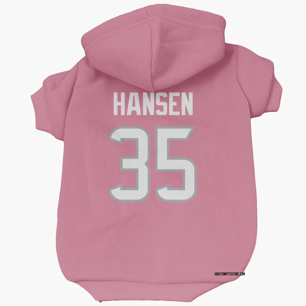 Houston Texans Jake Hansen Pink Pet Hoodie for Dog & Cat