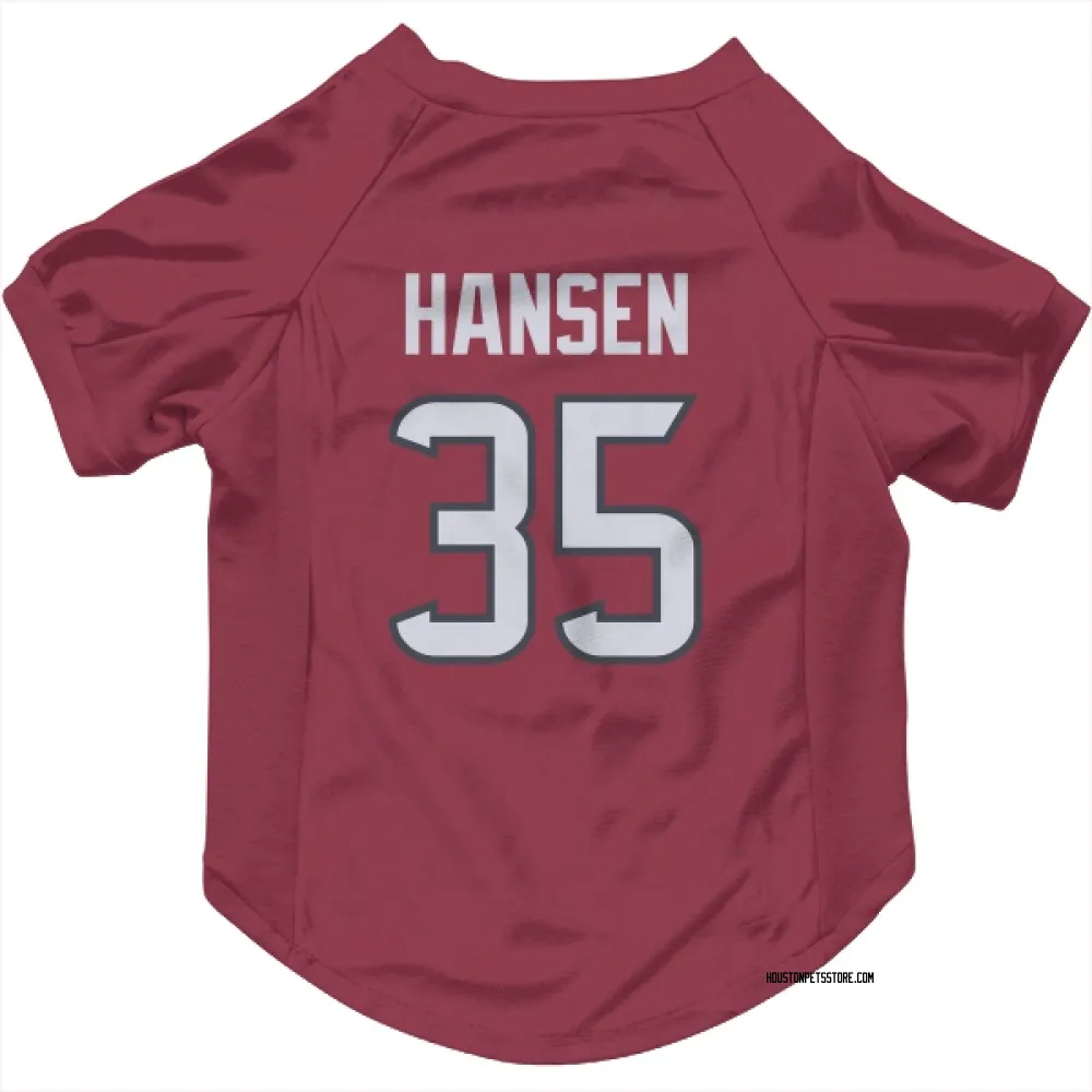 Houston Texans Jake Hansen Red Pet Jersey for Dog & Cat