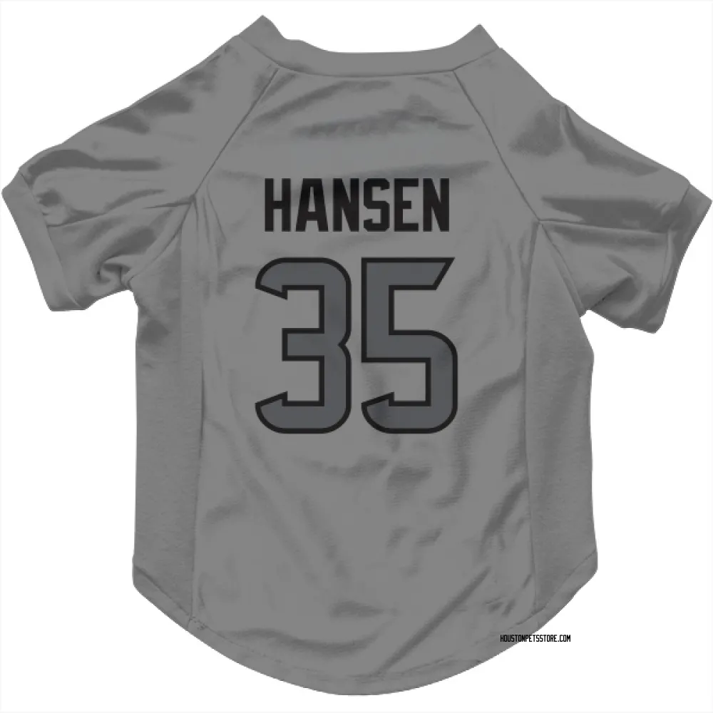 Houston Texans Jake Hansen Silver Pet Jersey for Dog & Cat