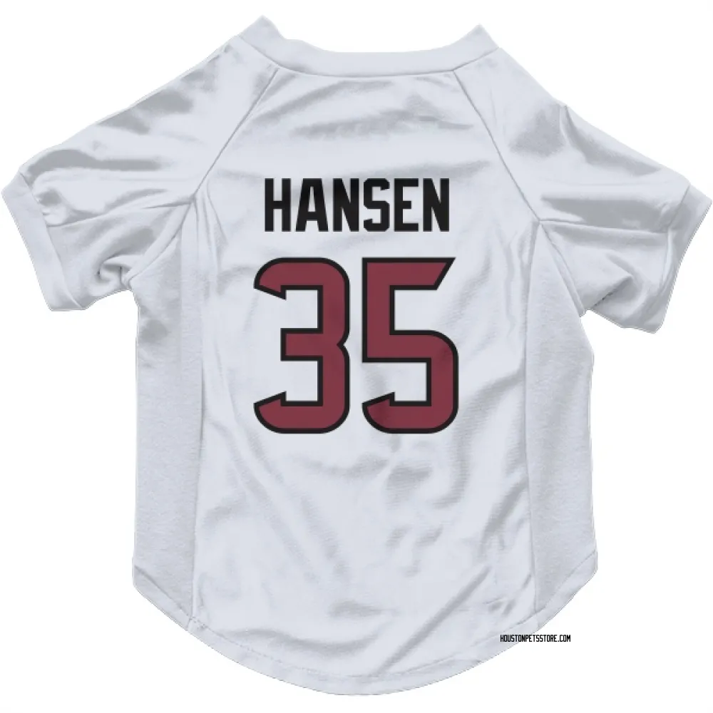 Houston Texans Jake Hansen White Pet Jersey for Dog & Cat