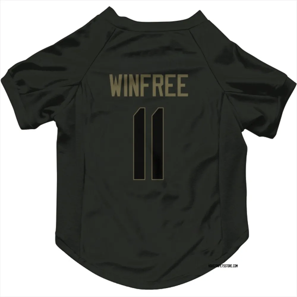 Houston Texans Juwann Winfree Black Service Pet Jersey for Dog & Cat