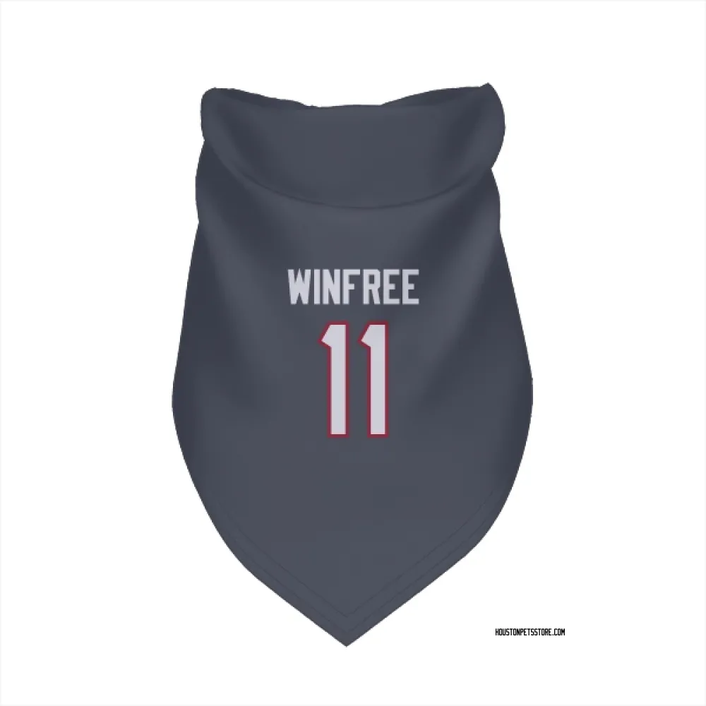 Houston Texans Juwann Winfree Navy Pet Bandana for Dog & Cat
