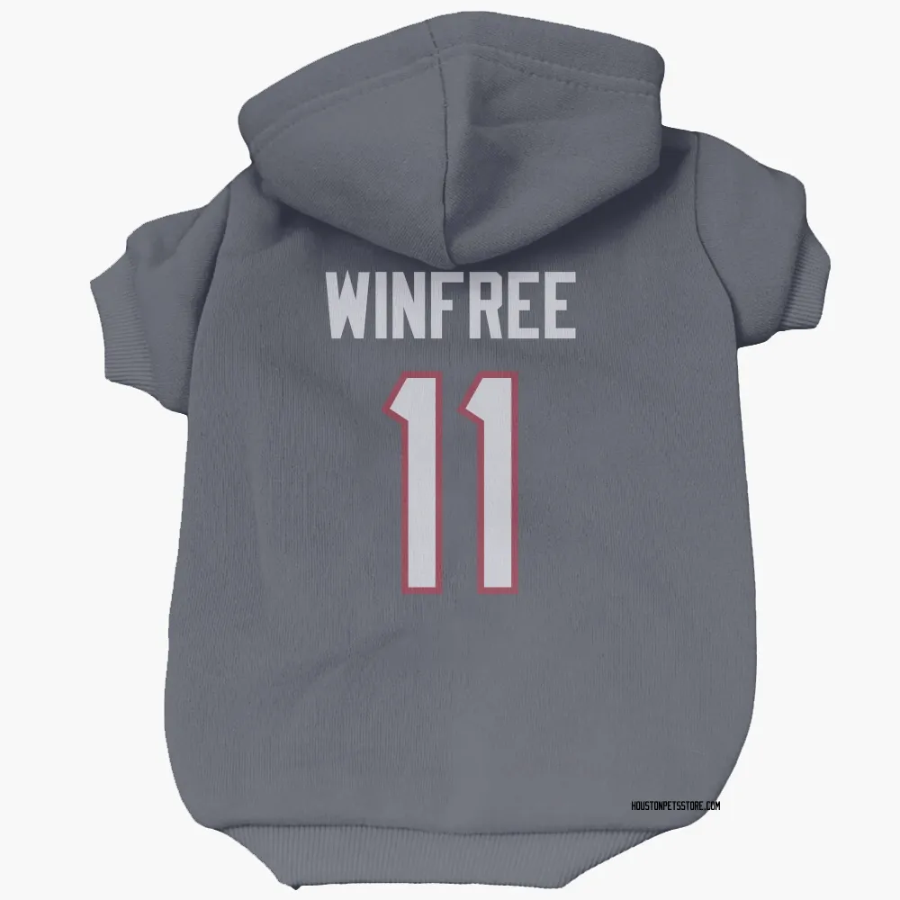Houston Texans Juwann Winfree Navy Pet Hoodie for Dog & Cat