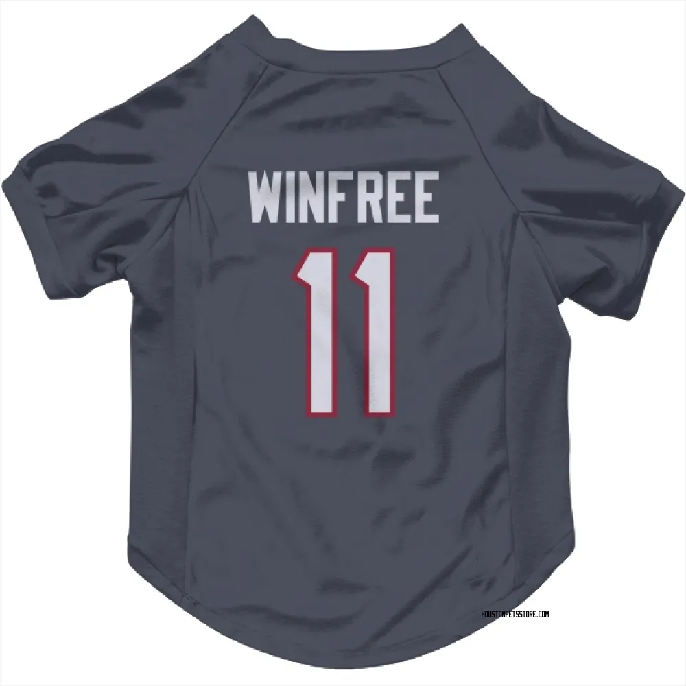 Houston Texans Juwann Winfree Navy Pet Jersey for Dog & Cat