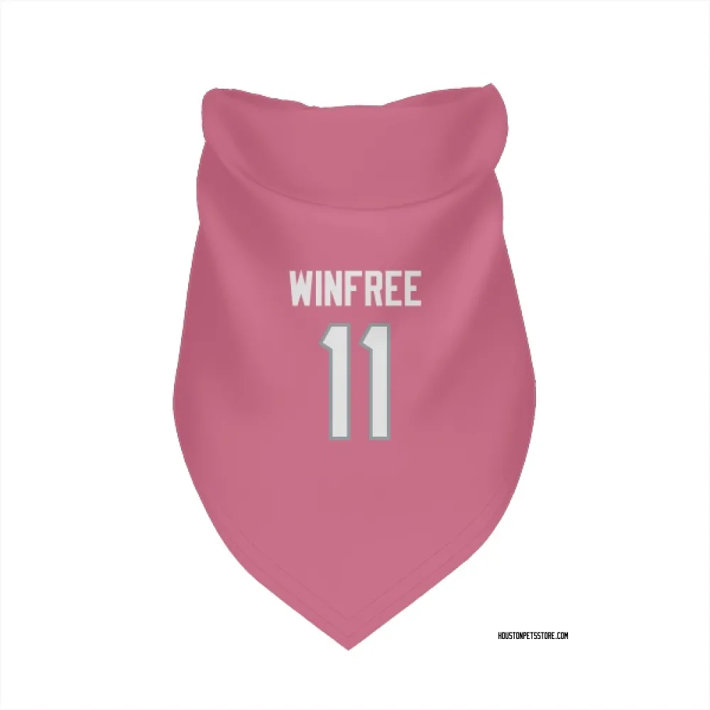 Houston Texans Juwann Winfree Pink Pet Bandana for Dog & Cat