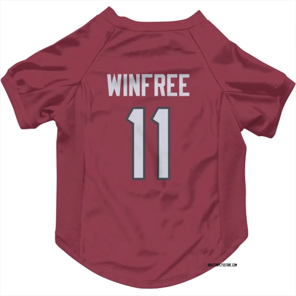 Houston Texans Juwann Winfree Red Pet Jersey for Dog & Cat