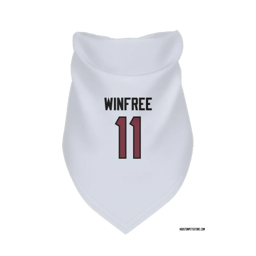 Houston Texans Juwann Winfree White Pet Bandana for Dog & Cat