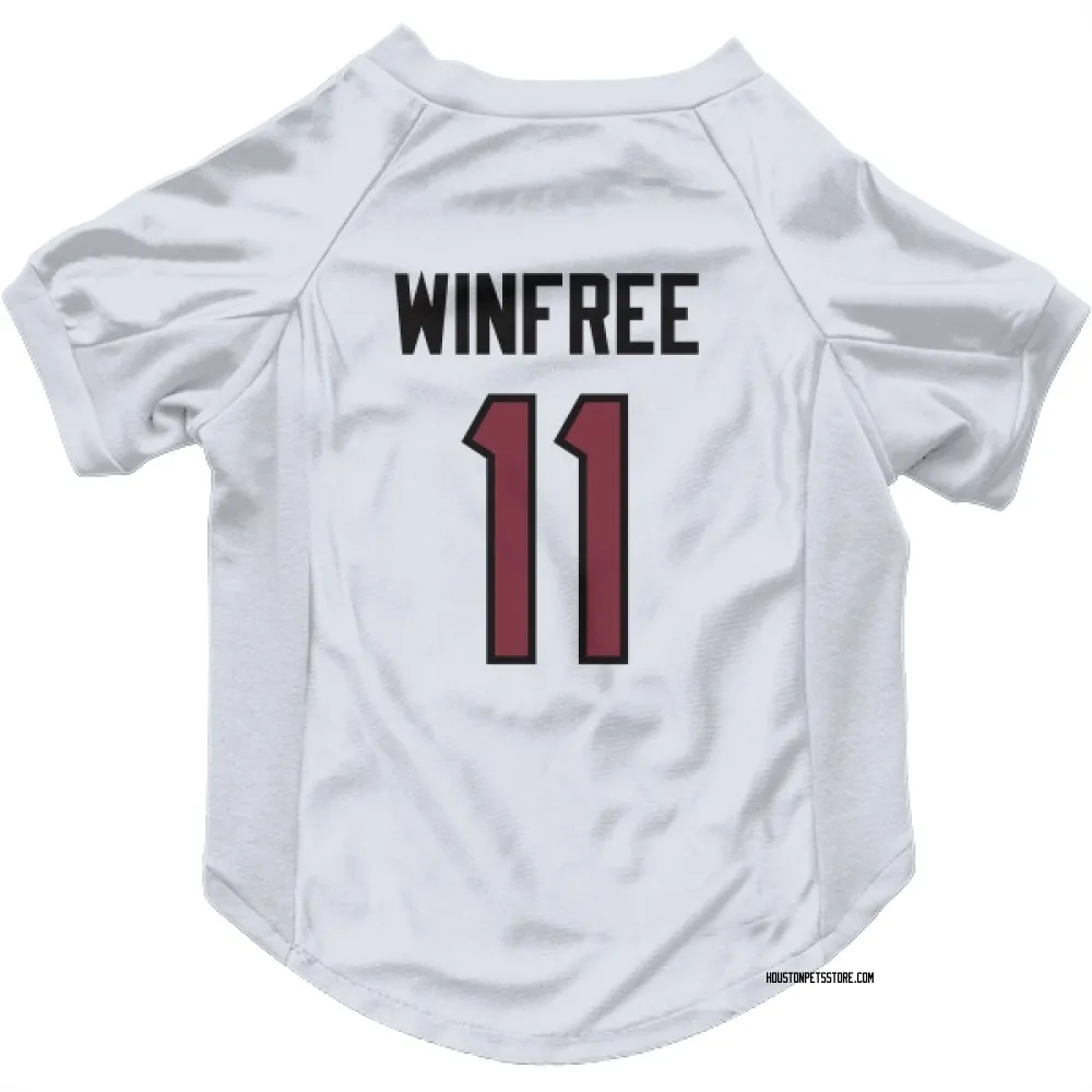 Houston Texans Juwann Winfree White Pet Jersey for Dog & Cat
