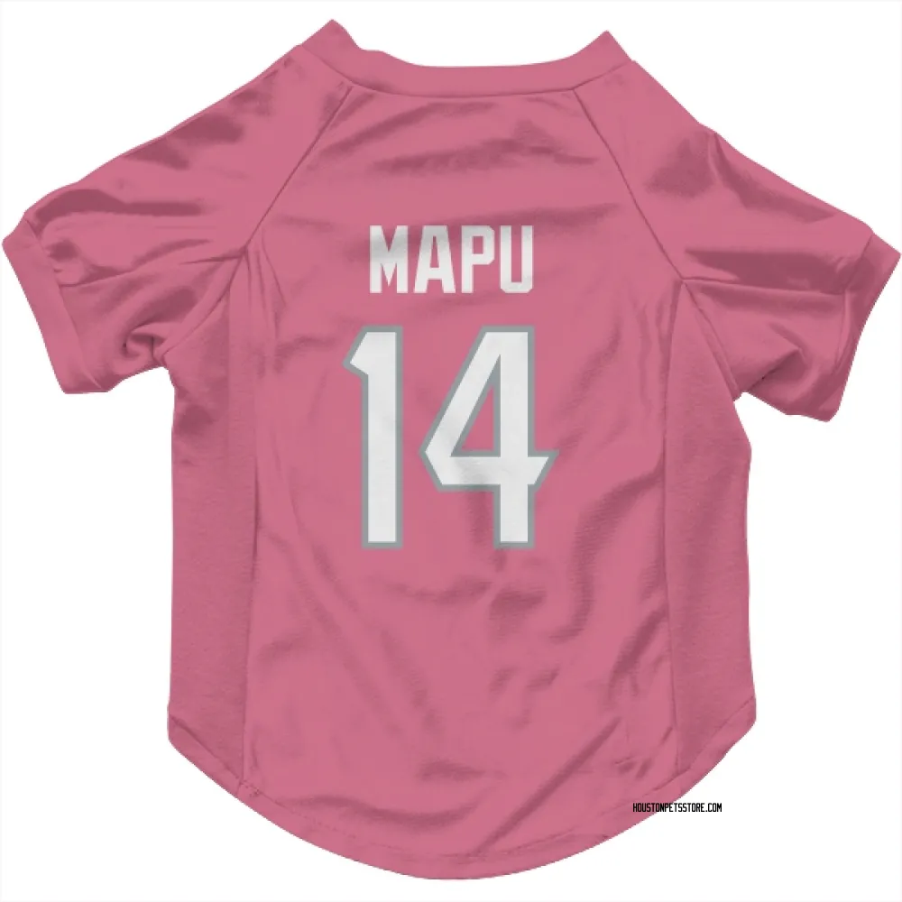 Houston Texans Marte Mapu Pink Pet Jersey for Dog & Cat