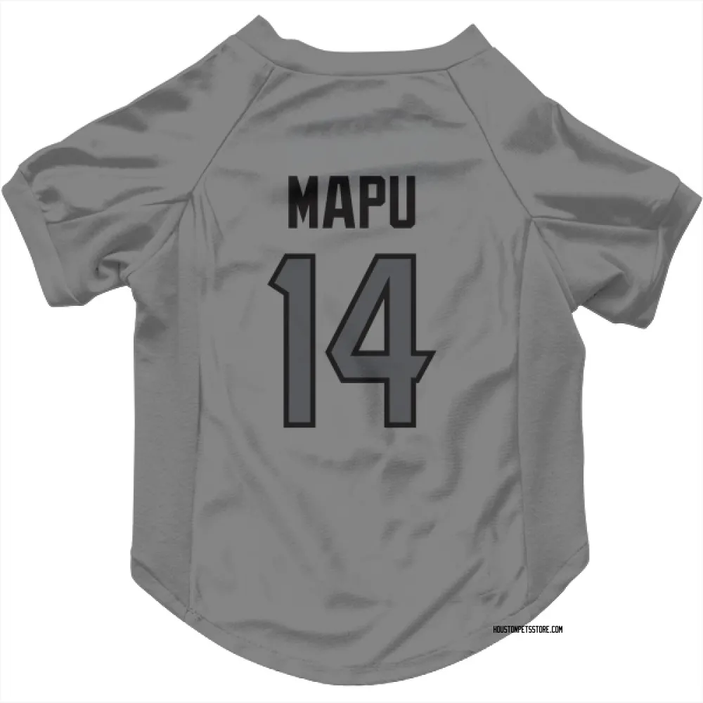 Houston Texans Marte Mapu Silver Pet Jersey for Dog & Cat